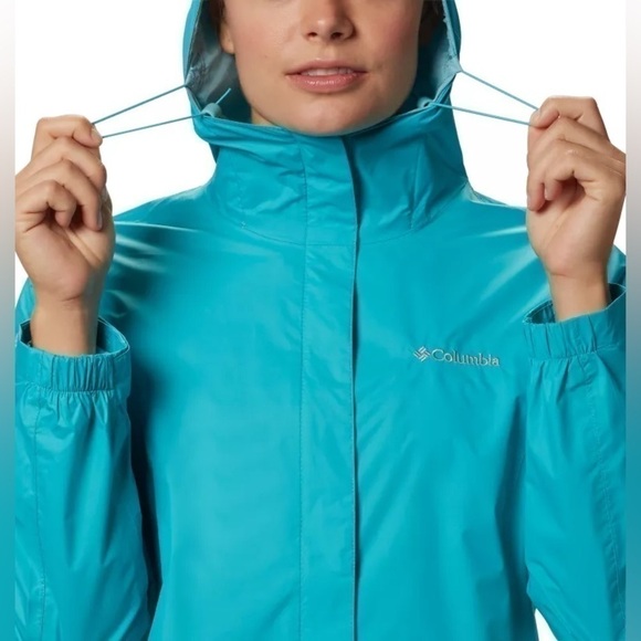 Women’s Arcadia™ II Rain Jacket in Tiffany Blue - Picture 1 of 7